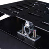 LGP 45L black aluminum motorcycle top box with backrest

