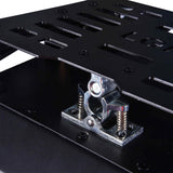 LGP 45L black aluminum motorcycle top box with backrest

