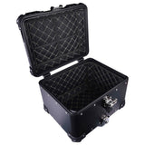 LGP 45L black aluminum motorcycle top box with backrest
