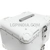 LGP 45L white aluminum motorcycle top box with backrest

