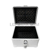 LGP 45L white aluminum motorcycle top box with backrest

