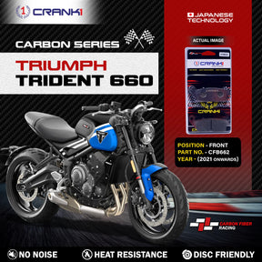 CRANK1 Carbon Front Brake Pads CFB622 for Triumph Trident 660 (2021 Onwards)