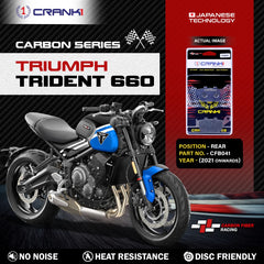 CRANK1 CFB041 carbon rear brake pads for Triumph Trident 660