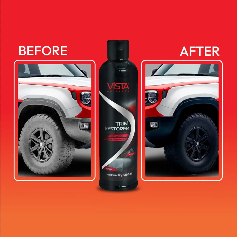 VISTA Auto Care Trim Restorer 250 ml for restoring faded automotive exterior plastic and vinyl trim
