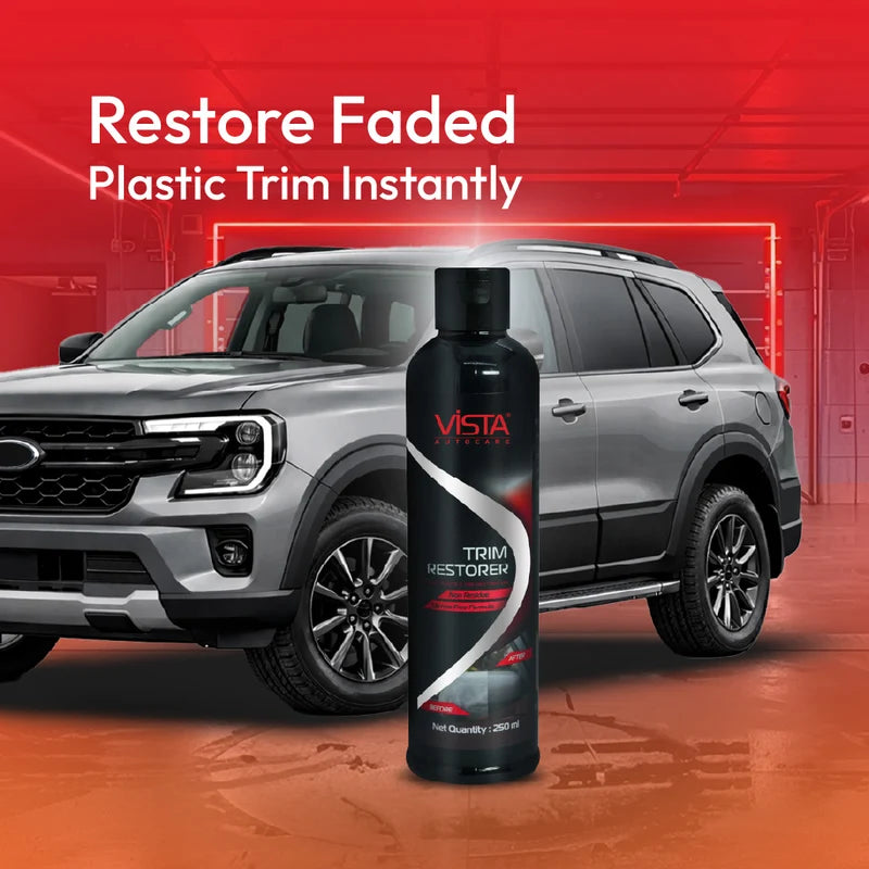 VISTA Auto Care Trim Restorer 250 ml for restoring faded automotive exterior plastic and vinyl trim