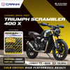CRANK1 Ceramic Front Brake Pads CRM8609 for Triumph Scrambler 400 X HH Rated Motorcycle Disc Brake Pads