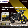 CRANK1 Ceramic Front Brake Pads CRM8609 for Triumph Scrambler 400 X HH Rated Motorcycle Disc Brake Pads