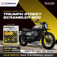 CRANK1 Ceramic Rear Brake Pads CRM043/2 for Triumph Street Scrambler 900, Street Twin, Bonneville T100 and Bonneville T120 HH Rated Motorcycle Brake Pads