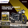 CRANK1 Ceramic Rear Brake Pads CRM043/2 for Triumph Street Twin 900 (2019-2022) HH Rated Motorcycle Brake Pads
