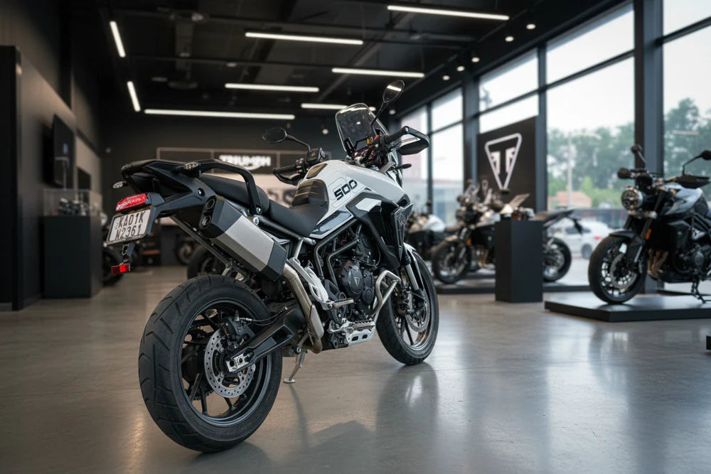 Barrel Storm stainless steel slip-on exhaust for Triumph Tiger 900 GT 2025 adventure motorcycle