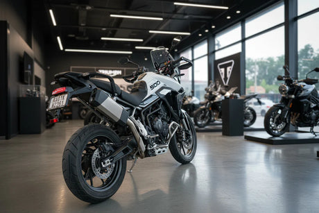 Barrel Storm stainless steel slip-on exhaust for Triumph Tiger 900 GT 2025 adventure motorcycle
