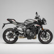 Outlaw 2.0 stainless steel slip-on exhaust with link pipe for Triumph Street Triple 765 2014-2022