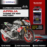 CRANK1 CFB744 carbon front brake pads for Aprilia Tuono V4 1100 Factory 2017-2020