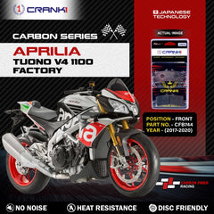 CRANK1 CFB744 carbon front brake pads for Aprilia Tuono V4 1100 Factory 2017-2020