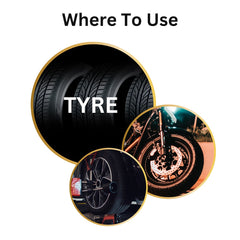 Vista Auto Care Tyre Shine Spray 500ml car and bike tyre polish

