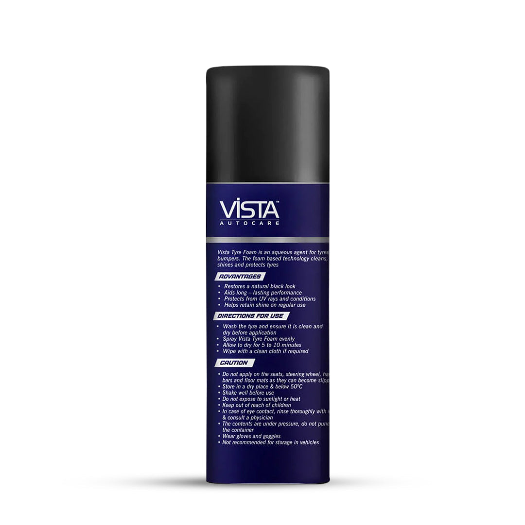 Vista Auto Care Tyre Shine Spray 500ml car and bike tyre polish

