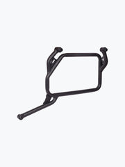 Aragorn saddle stay installed on Royal Enfield Himalayan 450 black mild steel luggage support