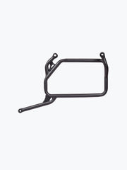 Aragorn saddle stay installed on Royal Enfield Himalayan 450 black mild steel luggage support