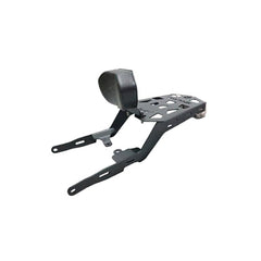 Cnc Carrier With Plate And Backrest (Black) For Himalayan -Motocare