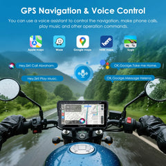Carpuride W602BS Pro 6-inch BMW motorcycle CarPlay display
