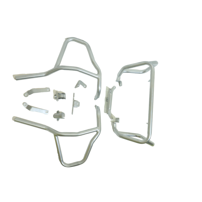MotoCare Upper Lower Crash Guard Silver BMW G 310 GS front view