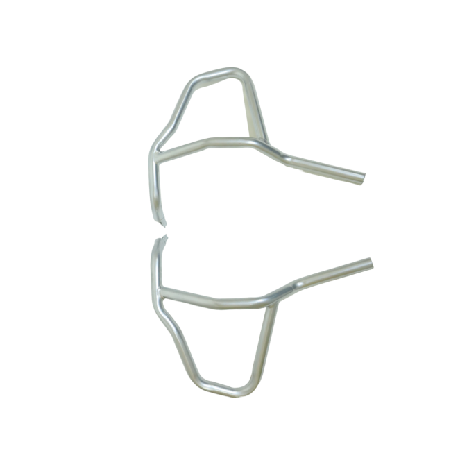 MotoCare Upper Lower Crash Guard Silver BMW G 310 GS front view