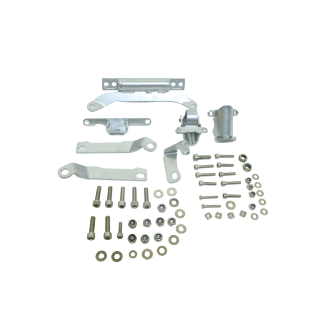 MotoCare Upper Lower Crash Guard Silver BMW G 310 GS front view