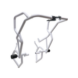 MotoCare white upper lower crash guard for TVS Apache RTX 300 engine frame protection motorcycle accessory