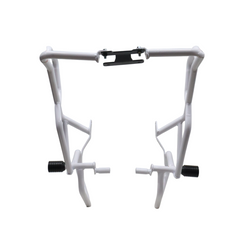 MotoCare white upper lower crash guard for TVS Apache RTX 300 engine frame protection motorcycle accessory
