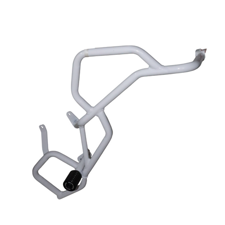 MotoCare white upper lower crash guard for TVS Apache RTX 300 engine frame protection motorcycle accessory
