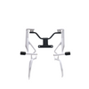 MotoCare white upper lower crash guard installed on Hero XPulse 210 protecting engine and frame