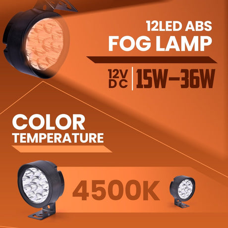 LGP 12 LED wide angle flood beam fog lamp
