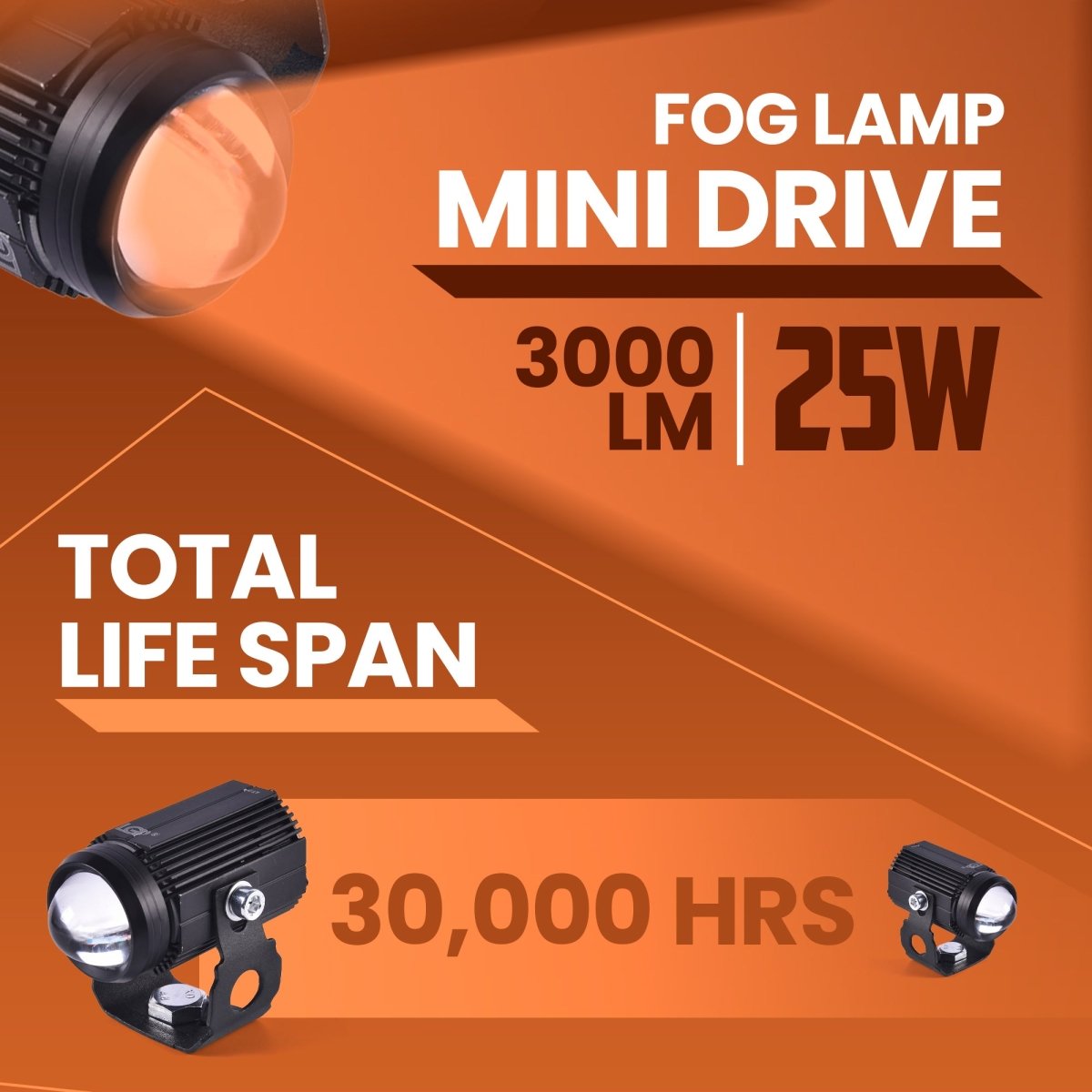 LGP MINI DRIVE 3000LM motorcycle spotlight
