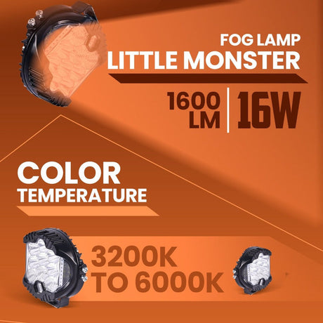 LGP Little Monster 16W LED fog lamp for bike
