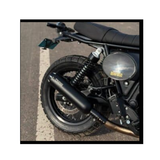 Rhino Racing Stainless Steel Exhaust for Royal Enfield Meteor 350 | Performance Exhaust | Black & Chrome