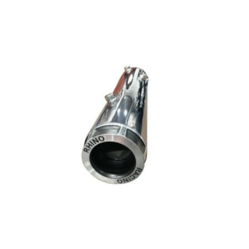 Rhino Racing Stainless Steel Exhaust for Royal Enfield Meteor 350 | Performance Exhaust | Black & Chrome