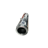 Rhino Racing Stainless Steel Exhaust for Royal Enfield Meteor 350 | Performance Exhaust | Black & Chrome