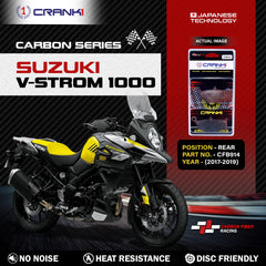 CRANK1 CFB914 carbon rear brake pads for Suzuki V-Strom 1000 2017-2019