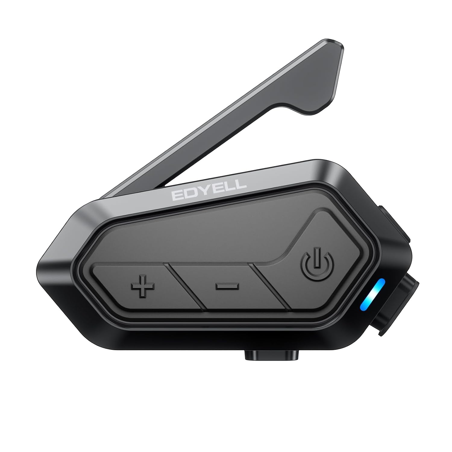 EDYELL V1 Motorcycle Bluetooth Helmet Headset with 24 Rider 2KM Intercom and Hi-Fi Helmet Speakers