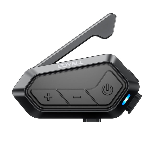 EDYELL V1 Motorcycle Bluetooth Helmet Headset with 24 Rider 2KM Intercom and Hi-Fi Helmet Speakers