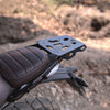 Auto Engina Top Rack with Rack Plate for Triumph Scrambler 400X in black for soft luggage and hard top boxes