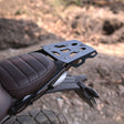 Auto Engina Top Rack with Rack Plate for Triumph Scrambler 400X in black for soft luggage and hard top boxes