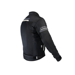 Moto Torque VENTO Riding Jacket White | CE Level 2 Armored Motorcycle Jacket with 3M Reflective Safety & Ventilated Mesh