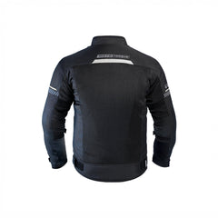 Moto Torque VENTO Riding Jacket White | CE Level 2 Armored Motorcycle Jacket with 3M Reflective Safety & Ventilated Mesh