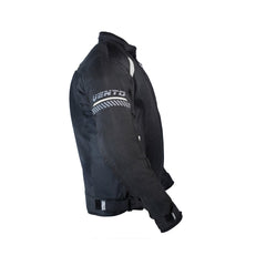 Moto Torque VENTO Riding Jacket White | CE Level 2 Armored Motorcycle Jacket with 3M Reflective Safety & Ventilated Mesh