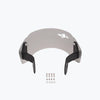 Legundary Custom Zephyr Visor for Yamaha XSR 155 Black Silver Mild Steel Aluminium Windshield
