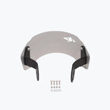 Legundary Custom Zephyr Visor for Yamaha XSR 155 Black Silver Mild Steel Aluminium Windshield