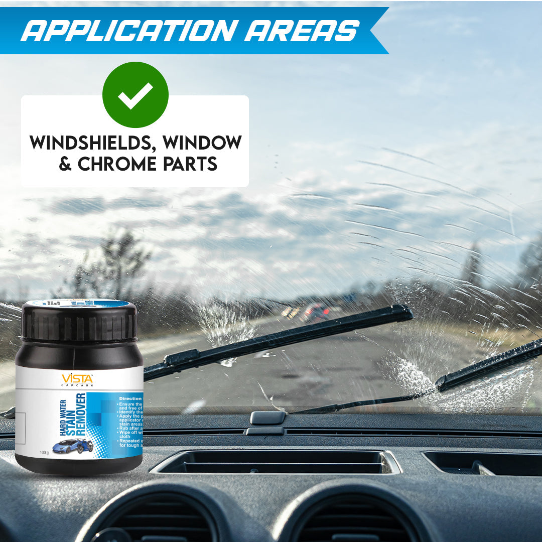 Vista Auto Care Hard Water Stain Remover 100g for water spots and mineral deposits


