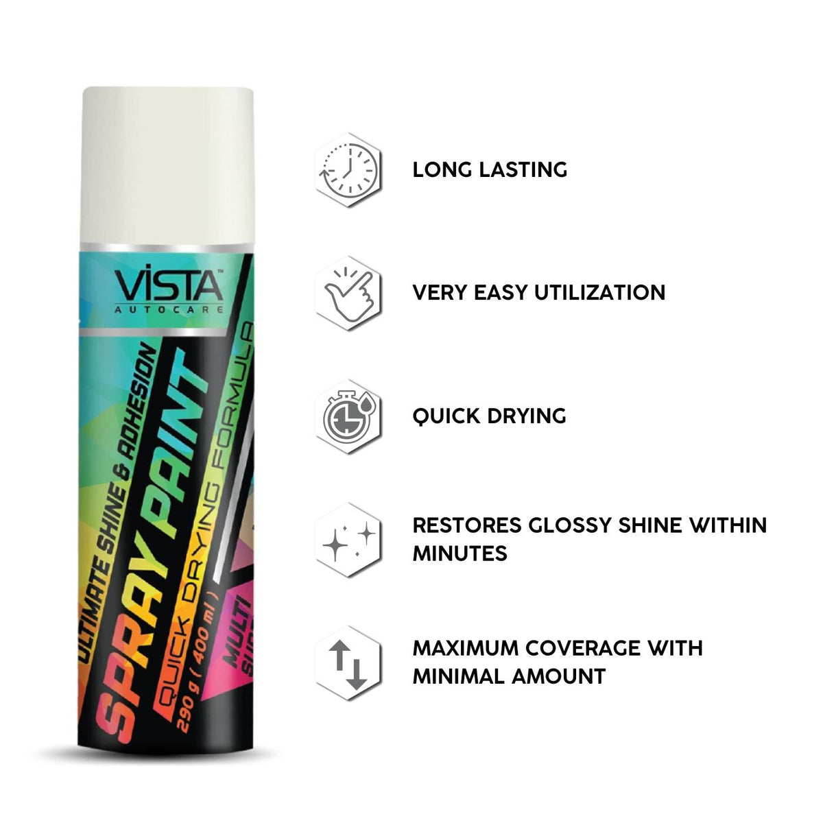 Vista Pearl White Spray Paint 400 ml
