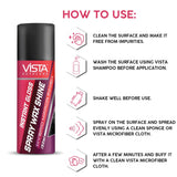 Vista Auto Care Spray Wax Shine 150ml car spray wax with UV protection

